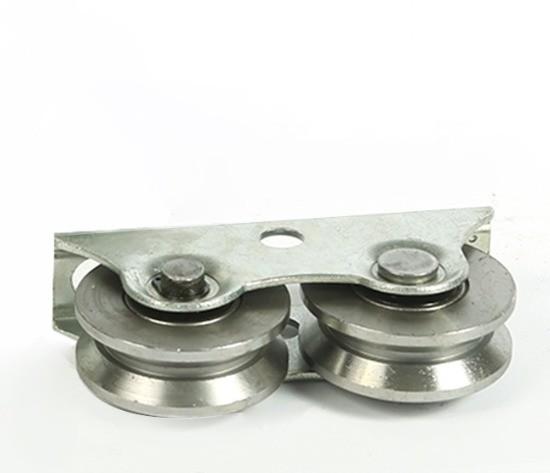 Roda de cobre duplo Roda de porta deslizante de aço inoxidável Roda de porta dobrável Roda de porta para rolos de janelas deslizantes