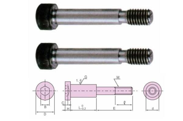 A categoria 8,8 10,9 encanta o tipo métrico principal de Bolts Male Screw do espadelador do RUÍDO do parafuso de ombro