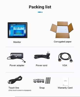 7 Inch Industrial Touch Screen Multi Touch Embedded Industrial Monitor With Wide Temperature Range