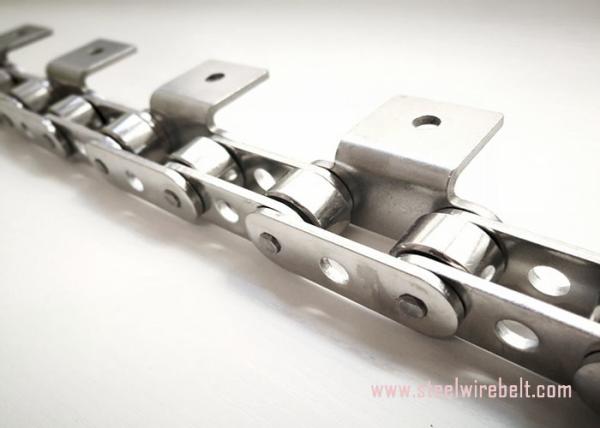 Durable Roller Stainless Steel Conveyor Chain High Frequency Quenching