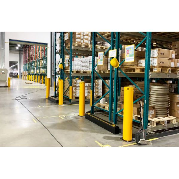 Heavy Duty Pallet Rack Protector Warehouse Pallet Rack Column Protection Flexible Plastic Guard Upright Protector