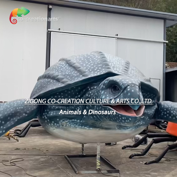 Animatronic Animal Model Giant Animal Animatronic Sea Turtle Model For Theme Park Attraction