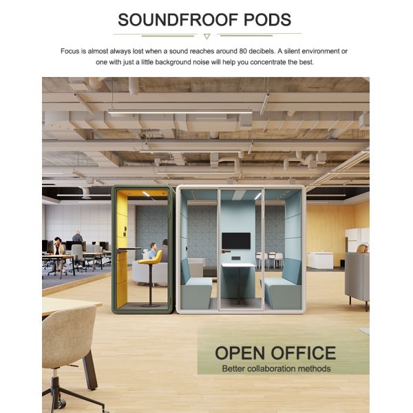 Outdoor Office Pods Office Acoustic Pods With Ventilation System Office Phone Pods