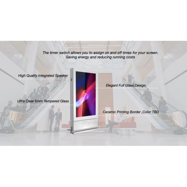 Signage 65inch 1080p AR de Digitas do suporte do assoalho 700cd/M2 que reveste a cor de RAL