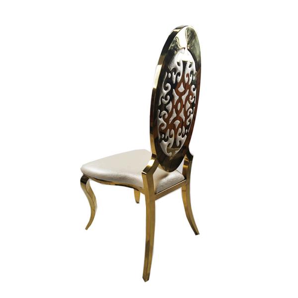 Gold Stainless Steel Wedding Banquet Chair For Restaurant Hotel