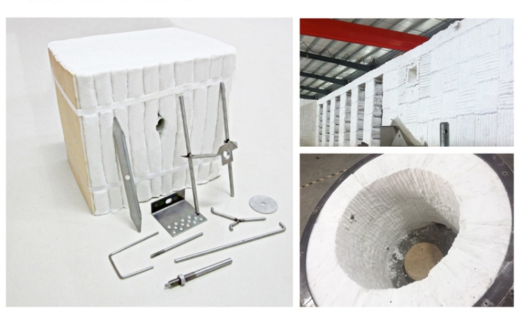 1260C 1430C Refractory Ceramic Fiber Folding Block Alumina Silicate Ceramic Module For High Temperature Furnace