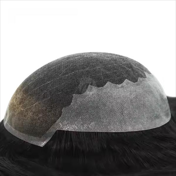 Q6 Model hairSystem for Women Import Lace Topper Lace with PU Natural style Straight 100% Indian Human Hair Toupee