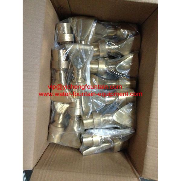 Adjustable Fan Water Fountain Nozzles DN15 - DN40 Brass Material