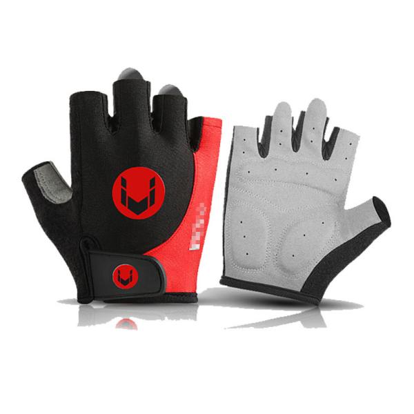 Anti-Slip Shock-Absorbing Summer Half Finger Motorcycle Gloves with Custom Design