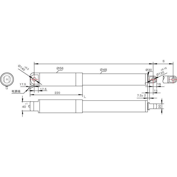 Fast Rotary Electric Linear Actuator TJED55 Series Up To 6000N