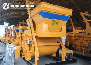 Twin Shaft Concrete Mixer Machine Easy Operate With 500L Discharging Capacity