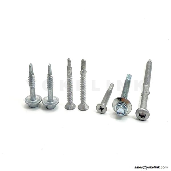 #14 X 4 Self-Drilling Stainless Steel Countersunk Head Roofing Screws for Steel Sheet Fiber Cement Board Exterior