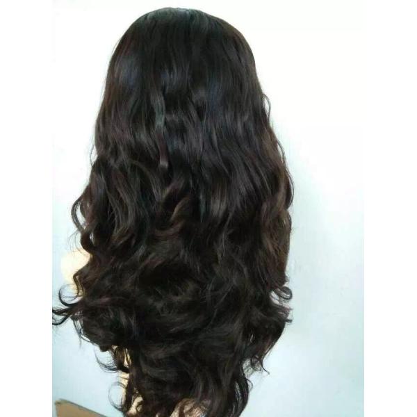 12 Inches High Quality Natural Color Brazilian Virgin Human Hair Jewish Wigs with Multi- Directional