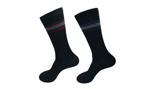 Black Elastane Anti - Bacterial Diabetic Friendly Socks For Unisex Adults