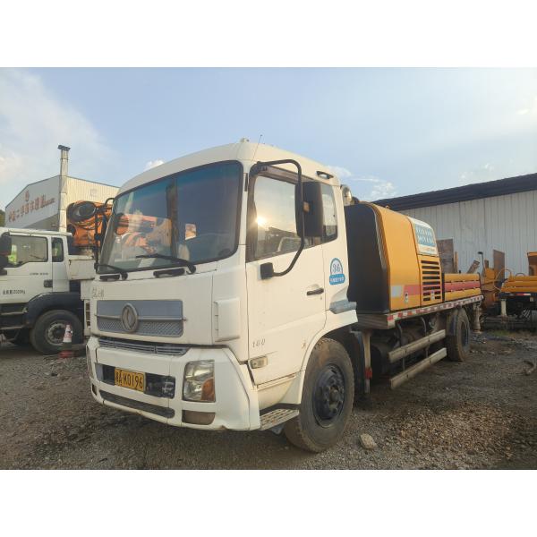 Bomba de línea de hormigón montada en camión Sany usada de 2012, maquinaria para hormigón, 90-18 MPa