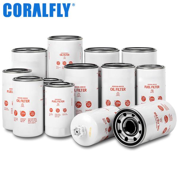 Doosan 400504 filtro diesel ISO9001 de 00026 tratores