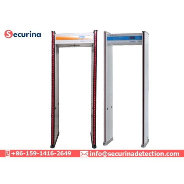 8 Pinpoint Zones Walk Through Security Detector LCD Screen Body Temperature Scanner