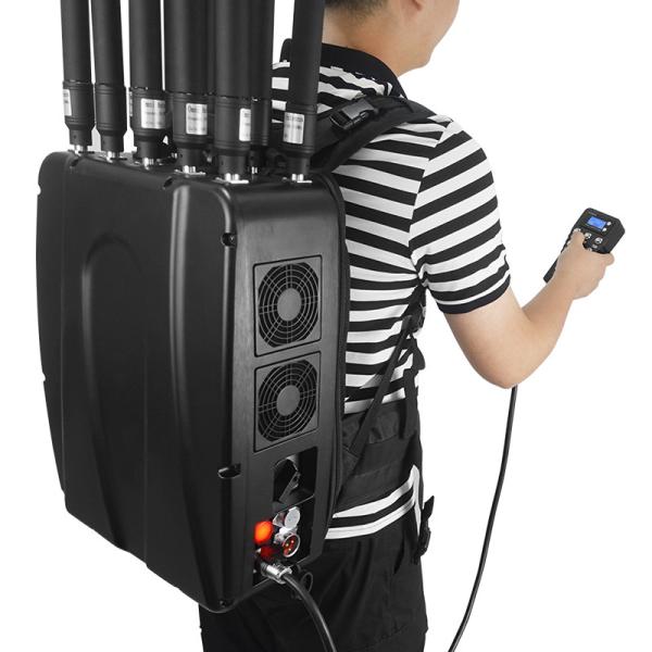 10 Canal 1.5km 433mhz 2.4G Manpack Jammer 360° Jamming de rango completo para el FPV