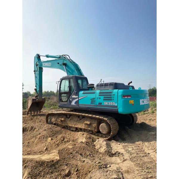 SK350LC Использованный Kobelco Crawler Гидравлический экскаватор 35t 197 кВт Мощность двигателя