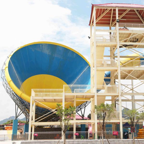 Tornado fiberglass water Pool slides for adult aqua park water sport