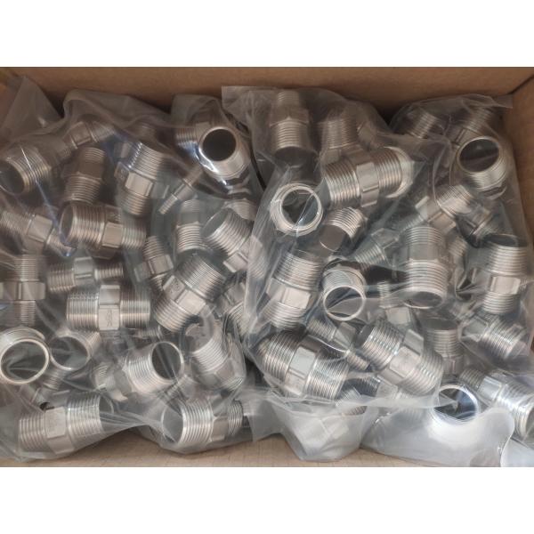 NPT Equal Stainless Steel Pipe Nipples Close SS316L 200 Degree