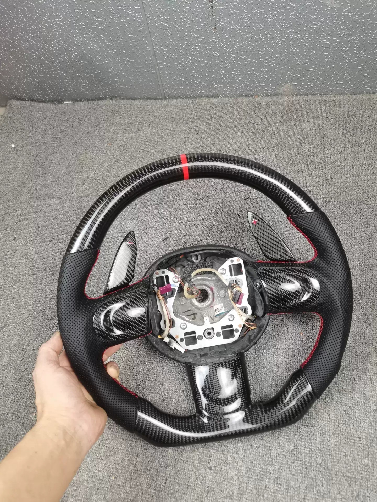 Carbon Fiber Steering Wheel 44*44*25 Perfect Fit for BMW Mini Cooper R55/56/60 F55/56