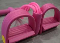 Équipement de pose élastique Rose avec 4 tubes de résistance et pédale de pied de tension pour un entraînement efficace du noyau et de la force