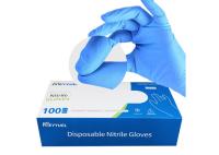 Gants médicaux jetables de nitriles flexibles lisses d'opération