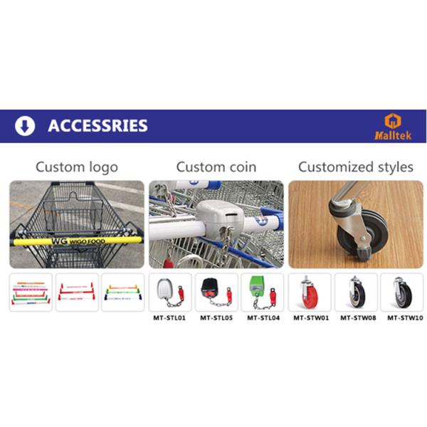 220L Plastic Shopping Trolley With Customisable Colours And Heavy Loading Capacity