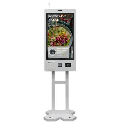 Wall Mounted Restaurant Ordering Kiosk Bank Floor Standing Financial Service Kiosks