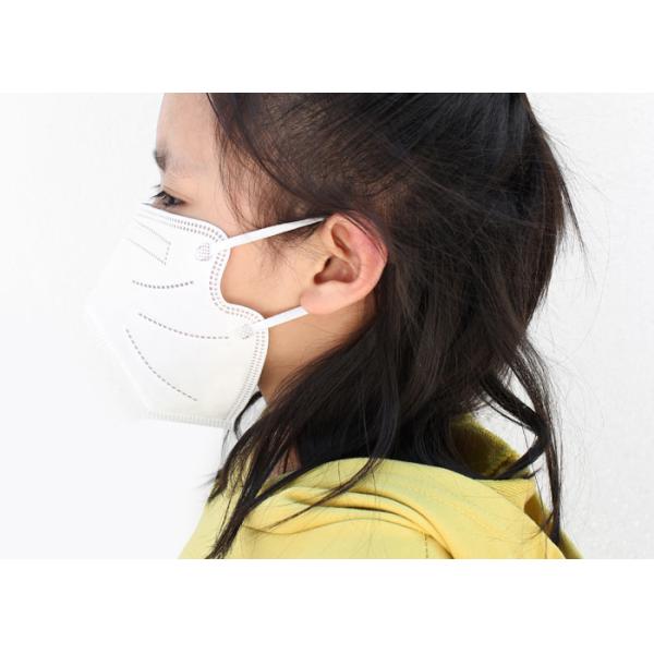 White Anti - Dust Foldable Meltblown Children 3D Face Mask