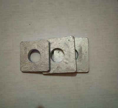 Metric Square Steel Washers , Industrial Galvanised Square Washers DIN 125