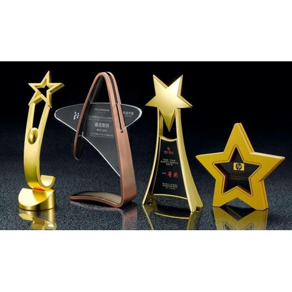 Star Design Custom Medals And Trophies With 3D Printing From Factory Wholesale