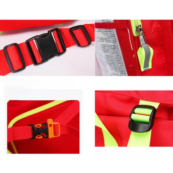 Emergency Rescue Backpack Survival Gear Bag Large-Capacity Waterproof Tactical Pack Outdoor Hiking Emergency Kit Thickened Oxford Fabric