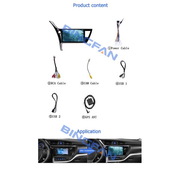10 pulgadas Wifi Android Radio de coche para Toyota Corolla 2017 2018 2019 Android 10.0 Car Player GPS de navegación de coche