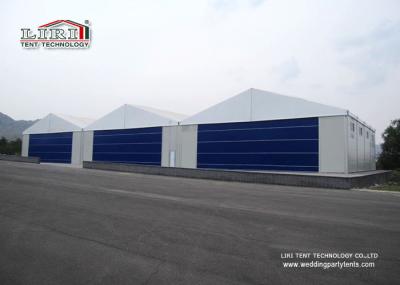 Hangares Relocatable permanentes dos aviões da cor branca parede 25 x 50 dura lateral