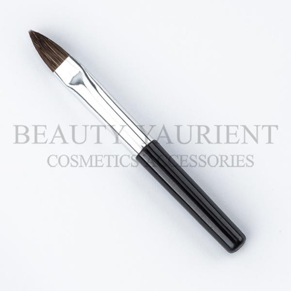 Soft Bristles Disposable Lip Makeup Brush Travel Lip Brush Black Plastic Handle 1.8g