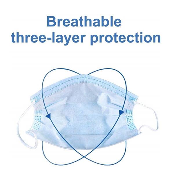 Disposable Antibacterial Face Mask For Coronavirus Virus Protection