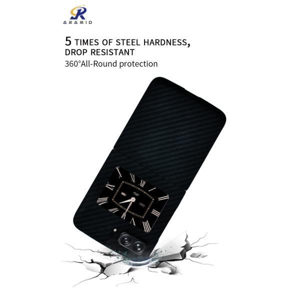 Precision Cutout Full Camera Protection Kevlar Aramid Fiber Phone Case For Moto Razr