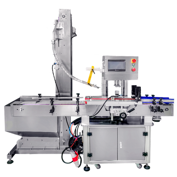 HMI Automatic Screwing Soda Bottle Capping Machine For Perfume ODM