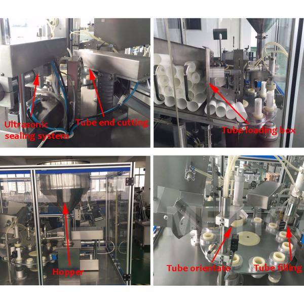 Автоматическая завалка трубки и герметизируя емкость машины 1.5KW 1500BPH