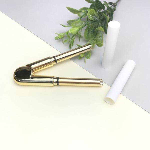 Aluminum Plastic Lipstick Container White Lipstick Tubes Spray Coating