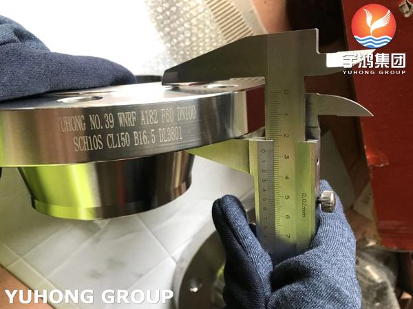 SA182 F60 / UNS S32205 Brida de acero dúplex forjado, cara RF de cuello soldado ANSI B16.5, para equipos de tratamiento de aguas residuales