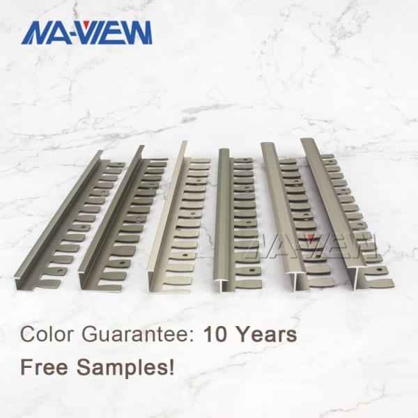 Decorative Ceramic Bathroom Bath Metal Tile Edging 2.7m Length