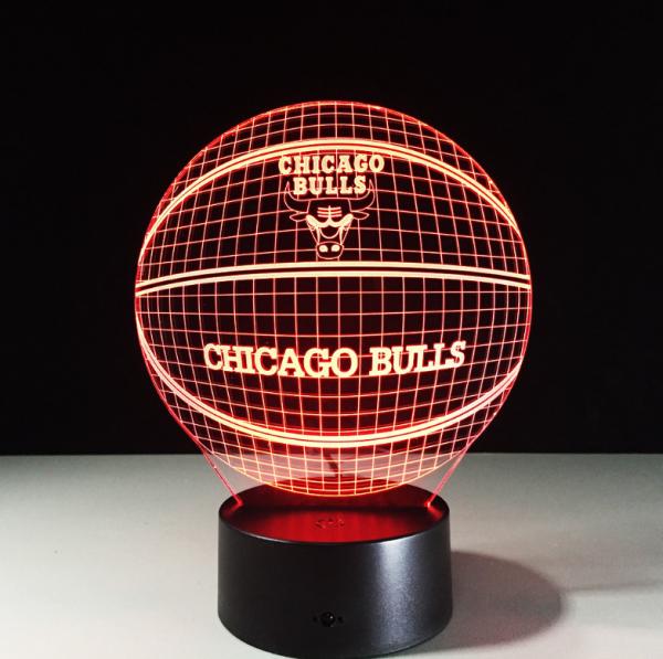 Custom Shape 7 Colors Change 3D LED Night Light with Remote Control Ideal For Birthday Gifts And Party Decoration