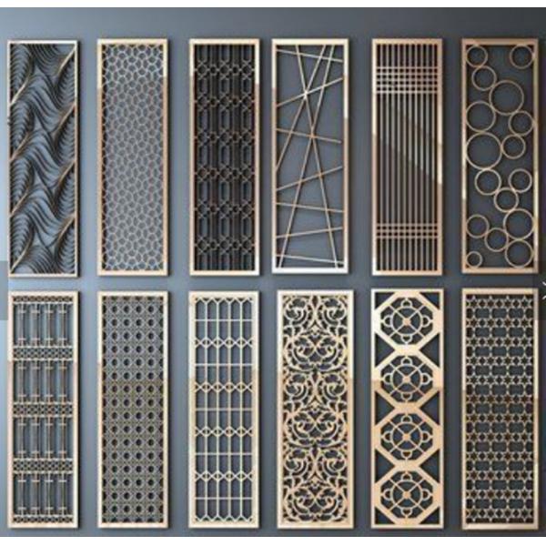 Mirror Stainless Steel Partition Black Interior Folding Screen Room Divider