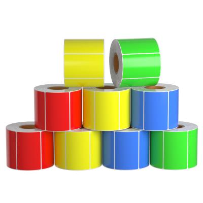 Multi Colors Custom Adhesive Colored Label Paper Waterproof Rectangular
