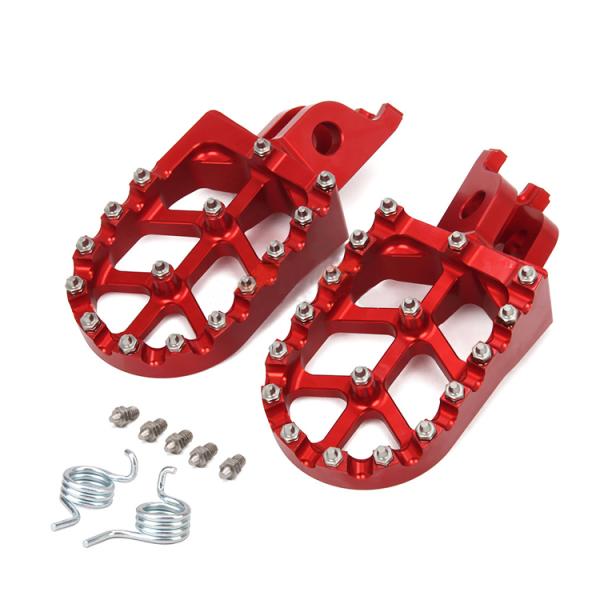 Custom CNC Aluminum Alloy Dirt Bike Moto Foot Pegs for Honda CR CRF 125 250 500 230 450R