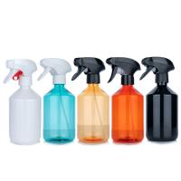 500 ml frasco redondo, colorido, agachado, recarregável, com spray de névoa fina