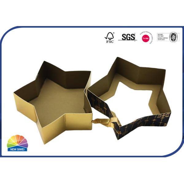 Бумага подарка звезды обслуживания шоколадного батончика конфеты коробки коробки складчатости звезды форменная
